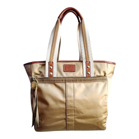Coach Gold and Tan Tote Bag - Picture 2 of 12